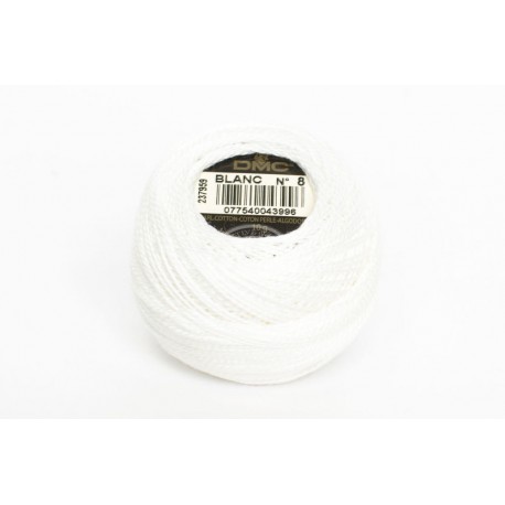 Coton perlé n°8 - blanc