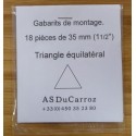 Gabarit triangle 60° plastique 1-1/2"