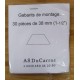 Gabarit demi-hexagone plastique 1-1/2"