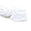 Galon Pompon 18 mm blanc