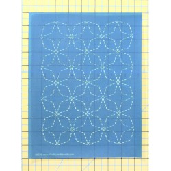 Full Line Stencil Sashiko Stitch Angled 7 Treasures 