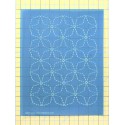 Full Line Stencil Sashiko Stitch Angled 7 Treasures 