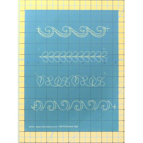 Full Line Stencil One Inch Borders by Darlene Epp 