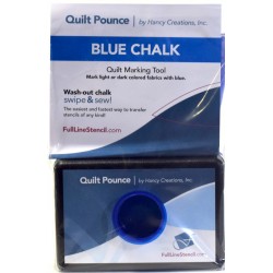 Stencil Chalk Transfer Quilt Pounce Pad Bleu