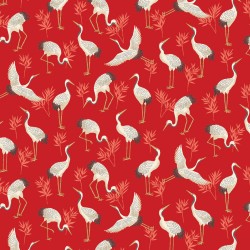 Michiko Cranes Red