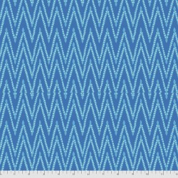 Beaded Zig Zag - Blue