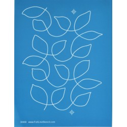 Full Line Stencil Enlarged Meandering Leaves