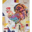 Doodle Doo Rooster Collage Pattern